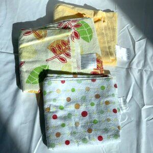 Set of 3 100% Organic Cotton Swaddle Blankets for Baby